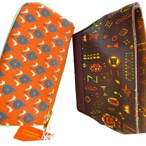 2 small makeup bags, Anthropologie Pencil and Paper Co, and Kate Spade Saturday